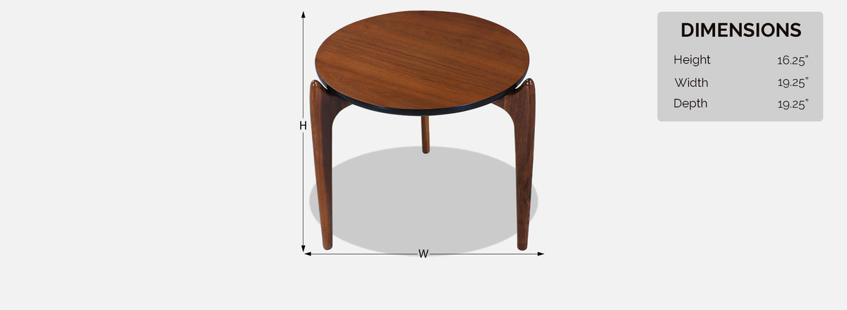 Adrian Pearsall Model 2496-ST Side Table for Craft Associates