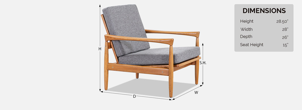 Erik Worts "Kolding” Oak Lounge Chairs for IKEA