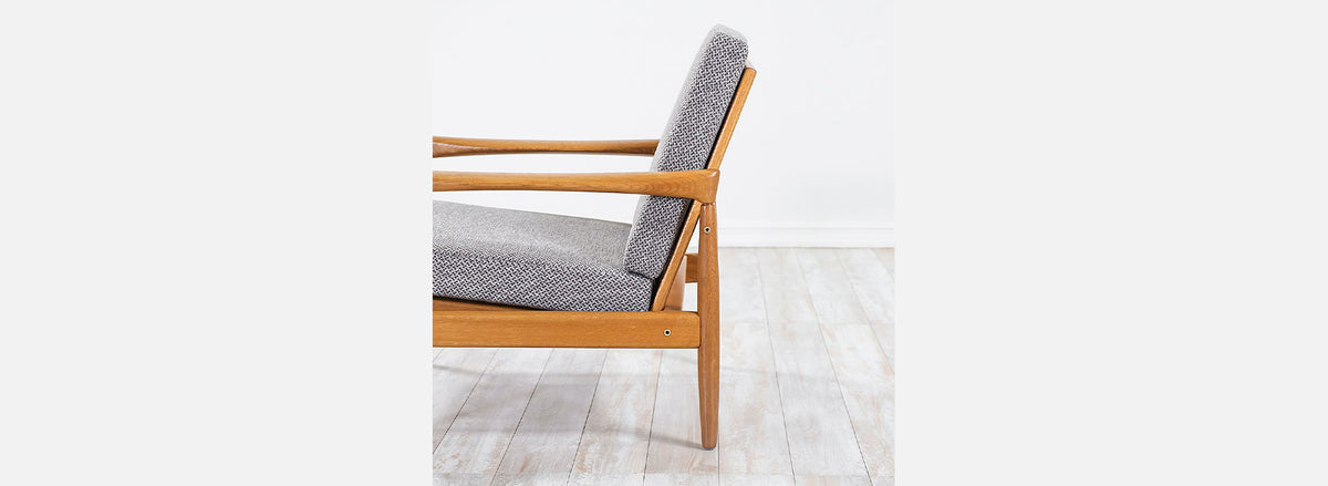 Erik Worts "Kolding” Oak Lounge Chairs for IKEA