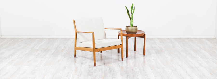 Swedish Modern Reversible Tray Top Side Table by Dux 