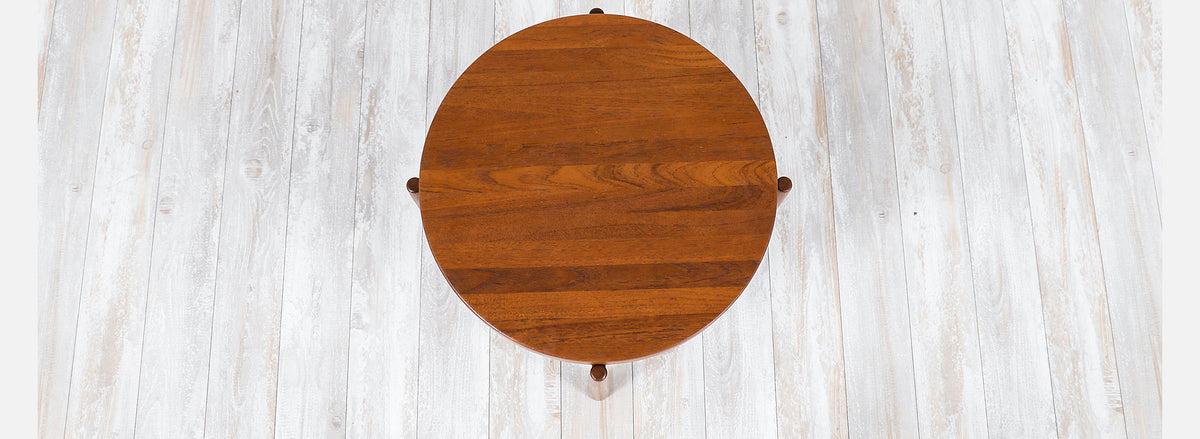 Swedish Modern Reversible Tray Top Side Table by Dux 