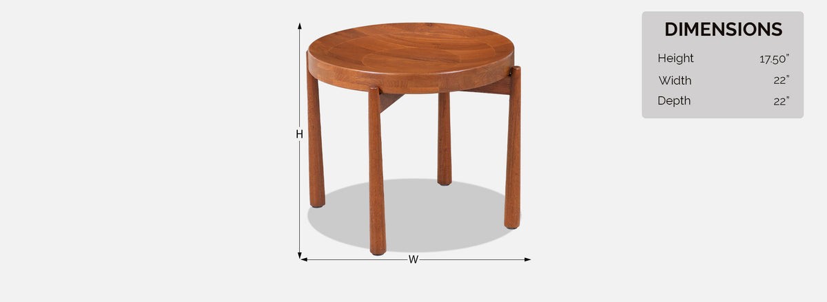Swedish Modern Reversible Tray Top Side Table by Dux 