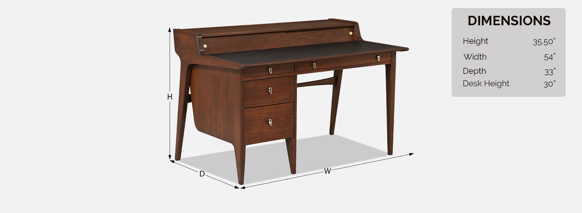 John Van Koert "Profile" Model-K80 Executive Desk for Drexel