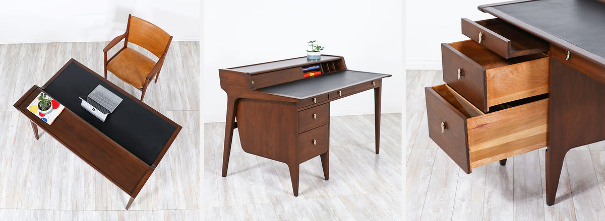 John Van Koert "Profile" Model-K80 Executive Desk for Drexel