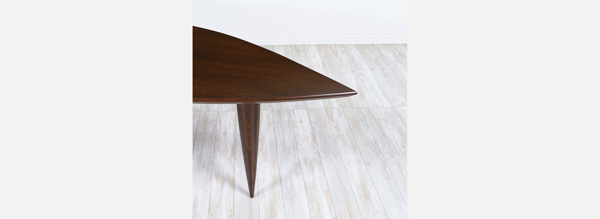 Mid-Century Modern Asymmetrical Executive Desk after Wendell Castle 