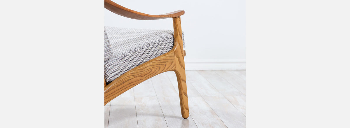 Arne Hovmand-Olsen Teak & Oak Lounge Chairs for Mogens Kold 