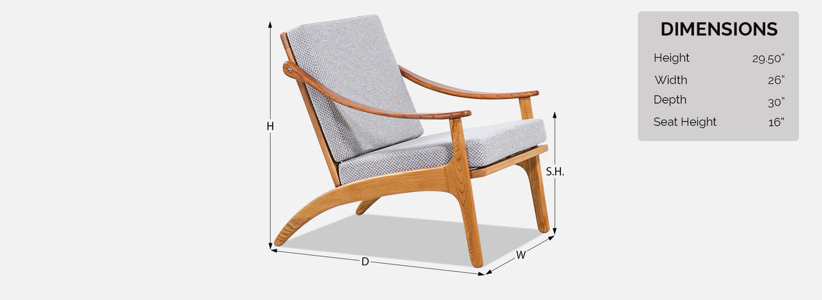 Arne Hovmand-Olsen Teak & Oak Lounge Chairs for Mogens Kold 
