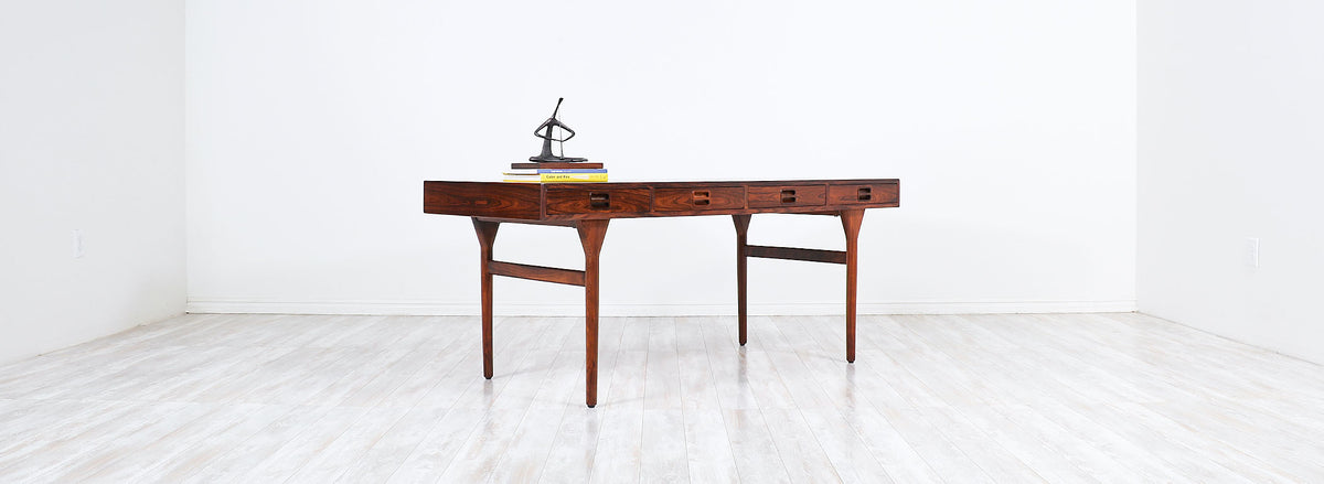 Nanna Ditzel Four-Drawer Rosewood Executive Desk for Søren Willadsen