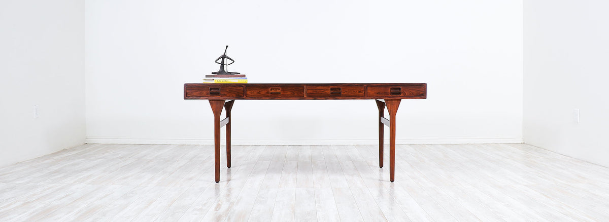 Nanna Ditzel Four-Drawer Rosewood Executive Desk for Søren Willadsen