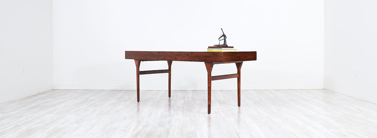 Nanna Ditzel Four-Drawer Rosewood Executive Desk for Søren Willadsen