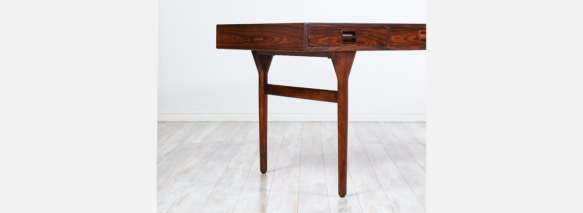 Nanna Ditzel Four-Drawer Rosewood Executive Desk for Søren Willadsen