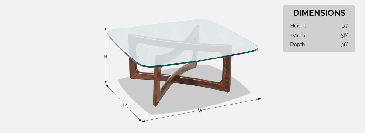 Adrian Pearsall Model 2452-T36 Coffee Table for Craft Associates