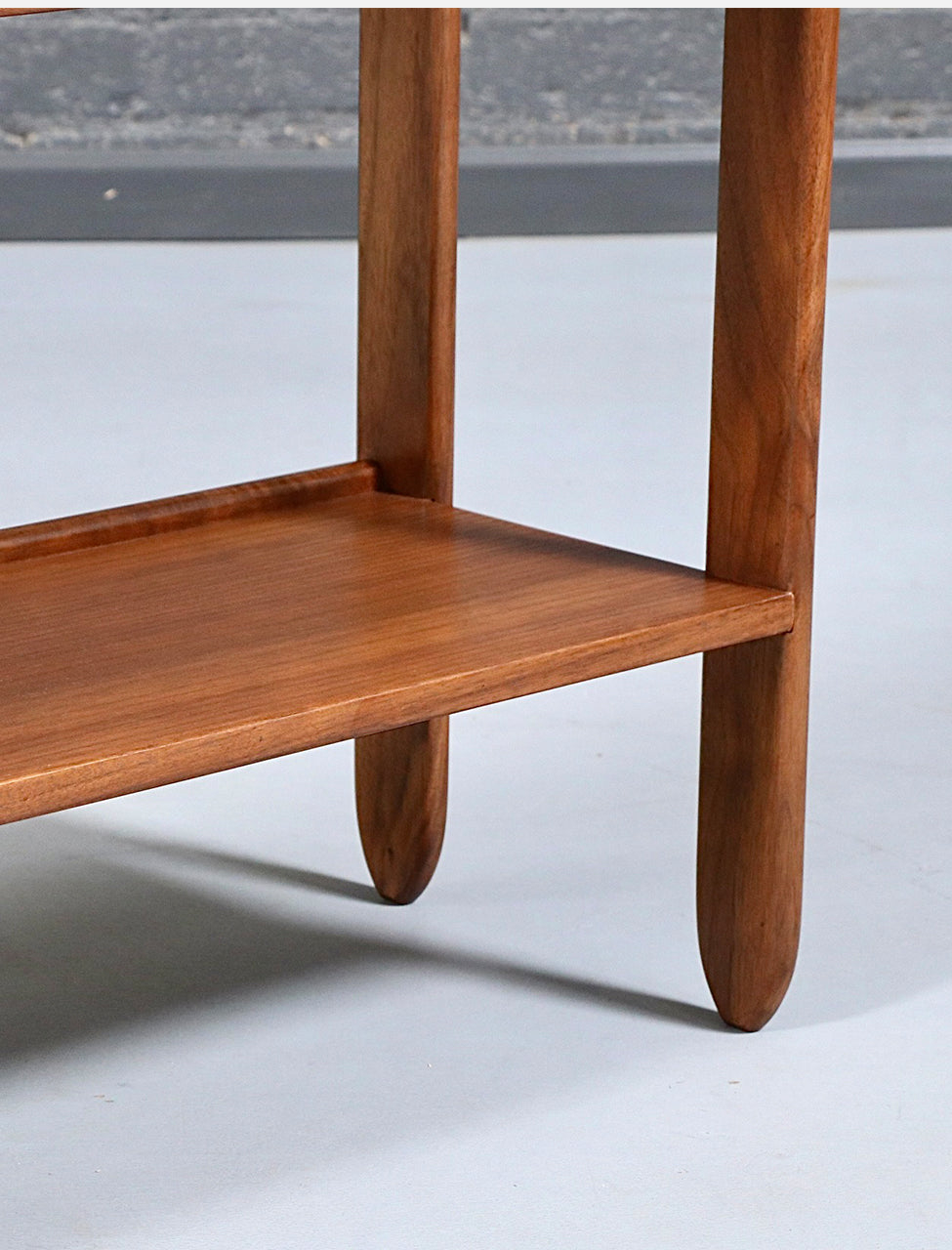 Custom Made Floating Walnut Bookshelf by Danish Modern LA