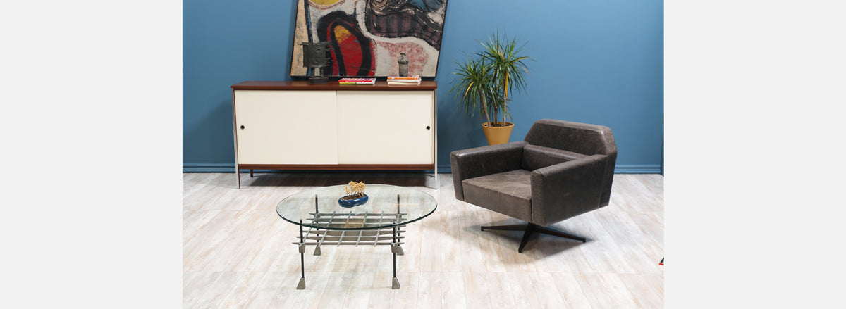 Aluminum “Grid” Coffee Table by Robert Josten