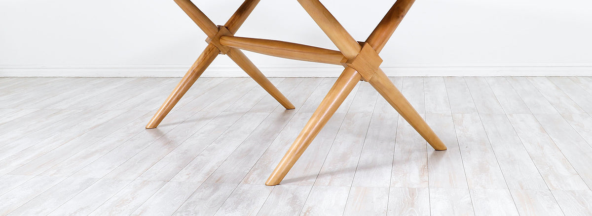 T.H. Robsjohn-Gibbings "X" Base Dining Table for Widdicomb