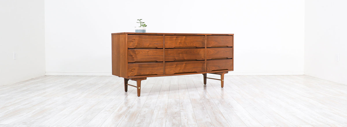 Mid-Century Modern 9-Drawer Dresser by Stanley Furniture-2