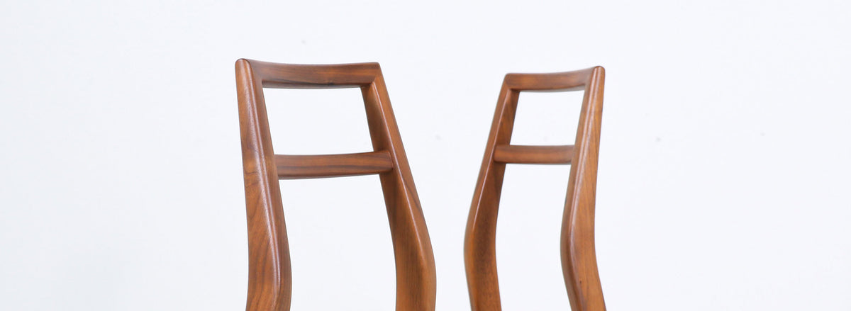 Mid-Century Modern Walnut Dining Chairs