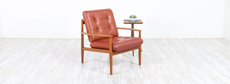 Grete Jalk Model-128 Teak Lounge Chair for France & Søn