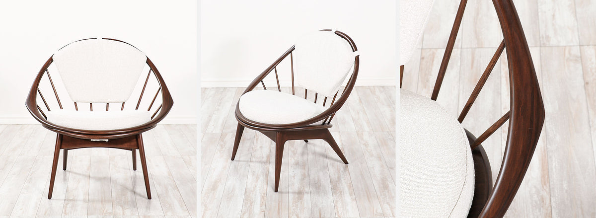 Ib Kofod-Larsen "Hoop" Lounge Chairs for Selig