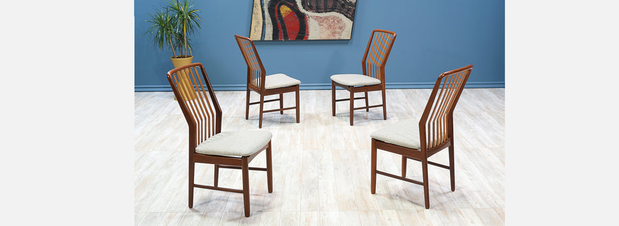Svend A. Madsen Teak Dining Chairs