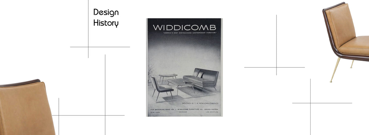 T.H. Robsjohn-Gibbings Brass Accent Lounge Chair for Widdicomb