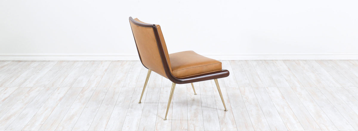 T.H. Robsjohn-Gibbings Brass Accent Lounge Chair for Widdicomb