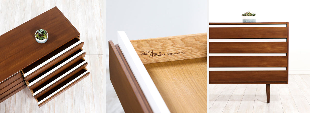 Mid-Century Modern 8-Drawer Dresser by American of Martinsville 