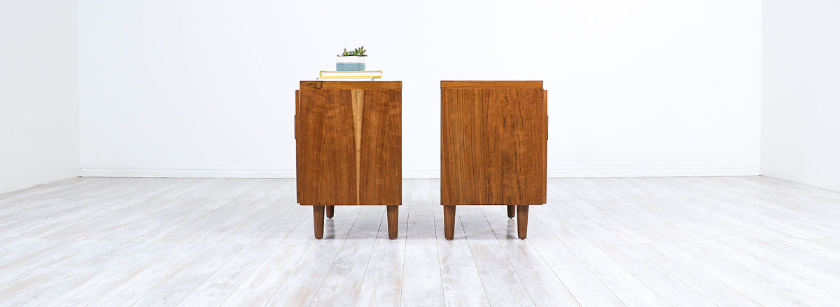 Mid-Century Modern "Stacatto" Geometric Night Stands by Lane Furniture 889