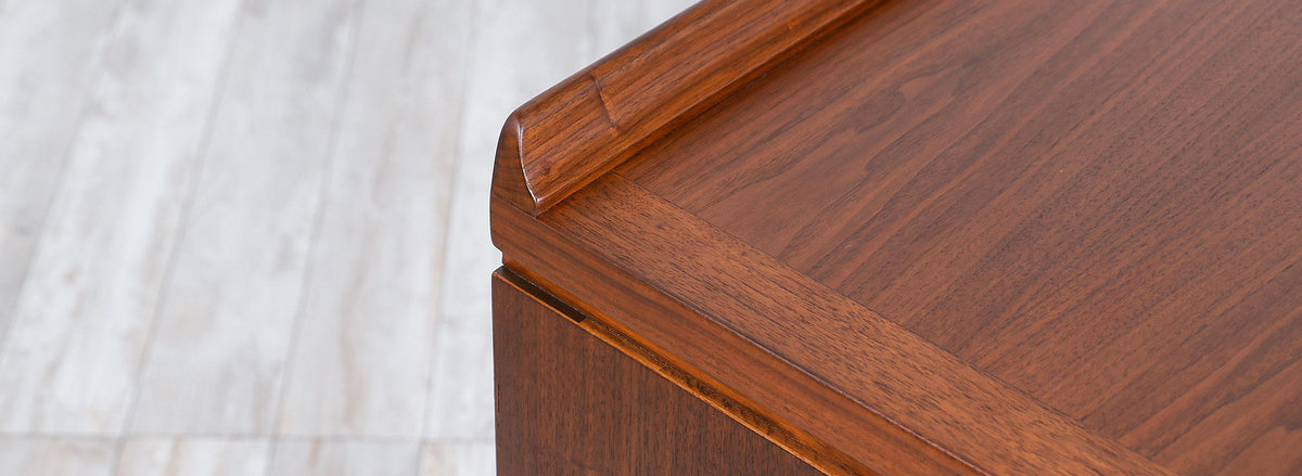 Milo Baughman Two-Tone Lacquered & Walnut Dresser for Glenn of California