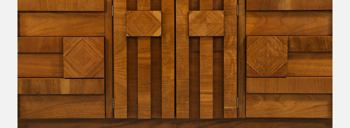 Mid-Century Modern "Stacatto" Geometric Dresser by Lane Furniture