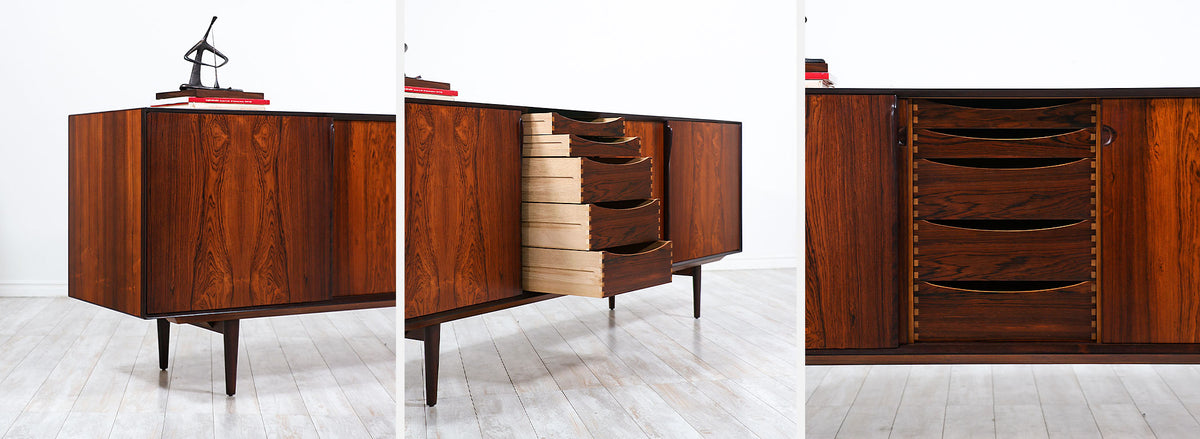 Henry Rosengren Rosewood Credenza for Brande Møbelfabrik 
