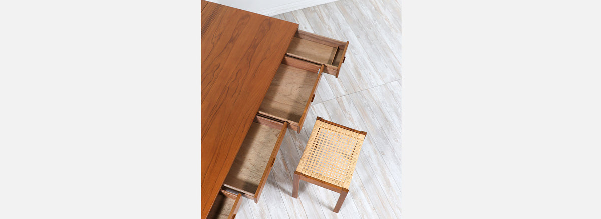 Danish Modern Flip-Top Executive Teak Desk by Peter Løvig Nielsen