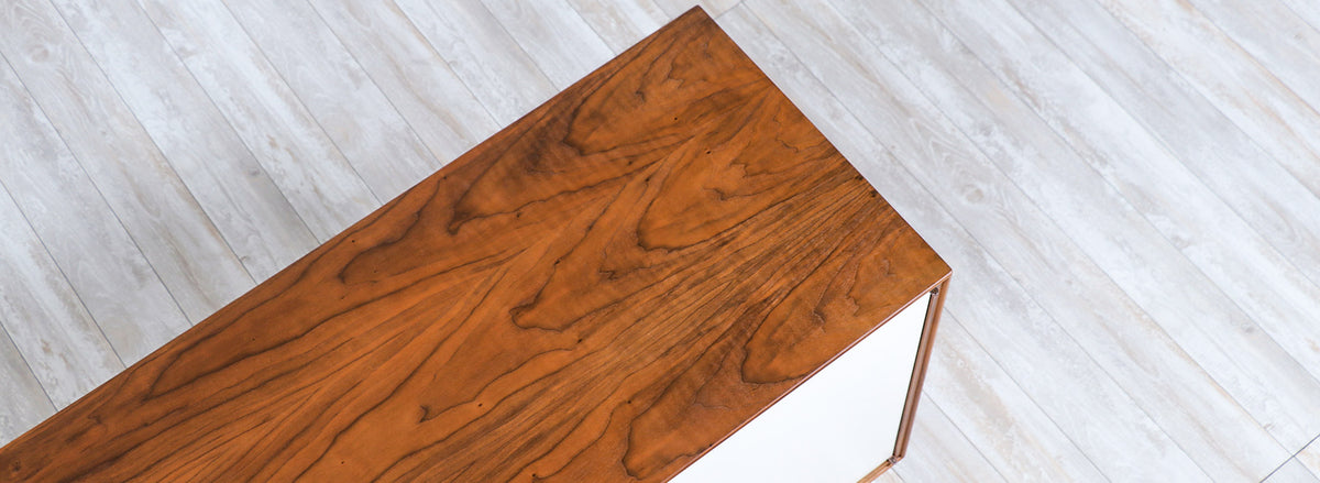 Greta M. Grossman Lacquered & Walnut Credenza for Glenn of California 