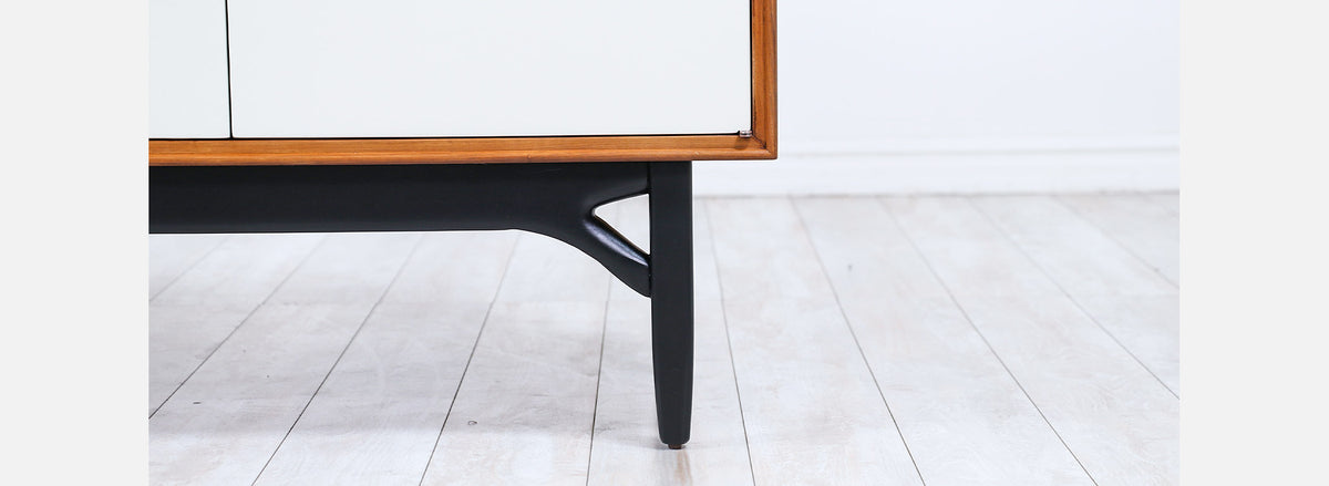 Greta M. Grossman Lacquered & Walnut Credenza for Glenn of California 