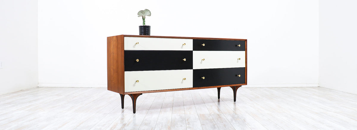 Richard Thompson Lacquered & Walnut Dresser for Glenn of California 