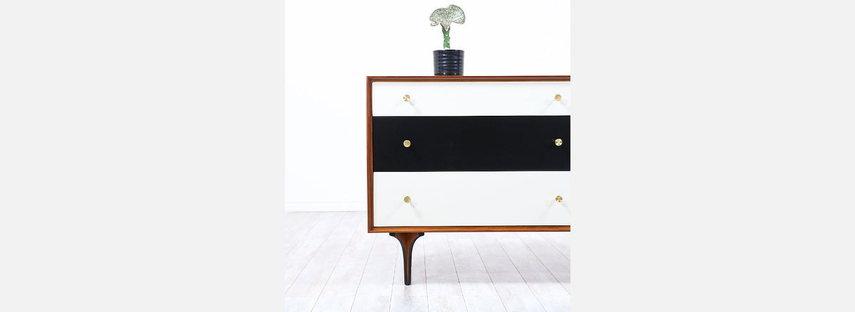 Richard Thompson Lacquered & Walnut Dresser for Glenn of California 