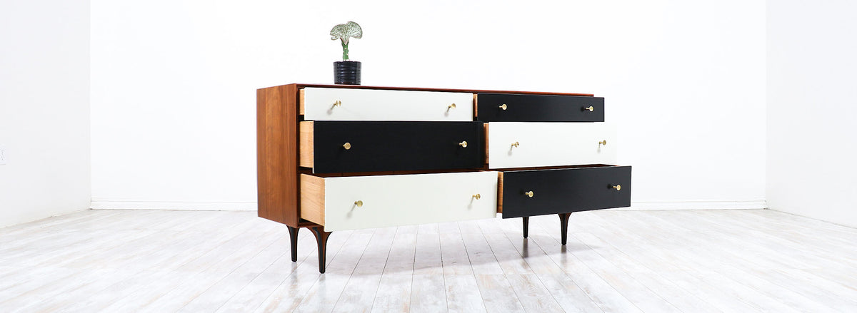 Richard Thompson Lacquered & Walnut Dresser for Glenn of California 