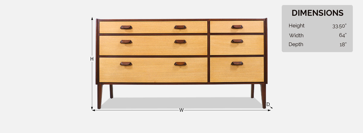 Edward J. Wormley Model-5562 Two-Tone Dresser for Dunbar