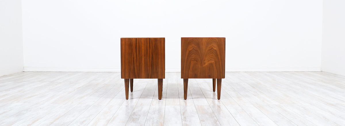 Mid-Century Modern Walnut Night Stands by Westnofa 