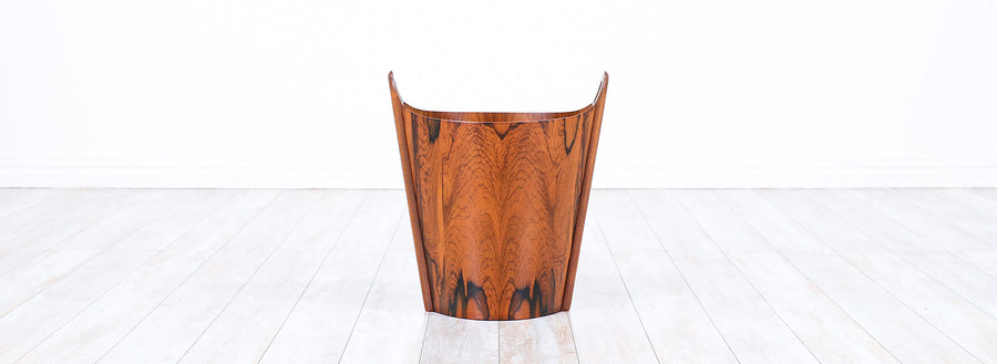 Einar Barnes Rosewood Waste Basket for P.S. Heggen 