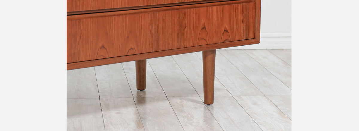 Mid-Century Modern 8-Drawer Teak Dresser