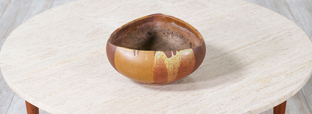 David Cressey ”Flame” Glazed Ceramic Vase for Architectural Pottery 