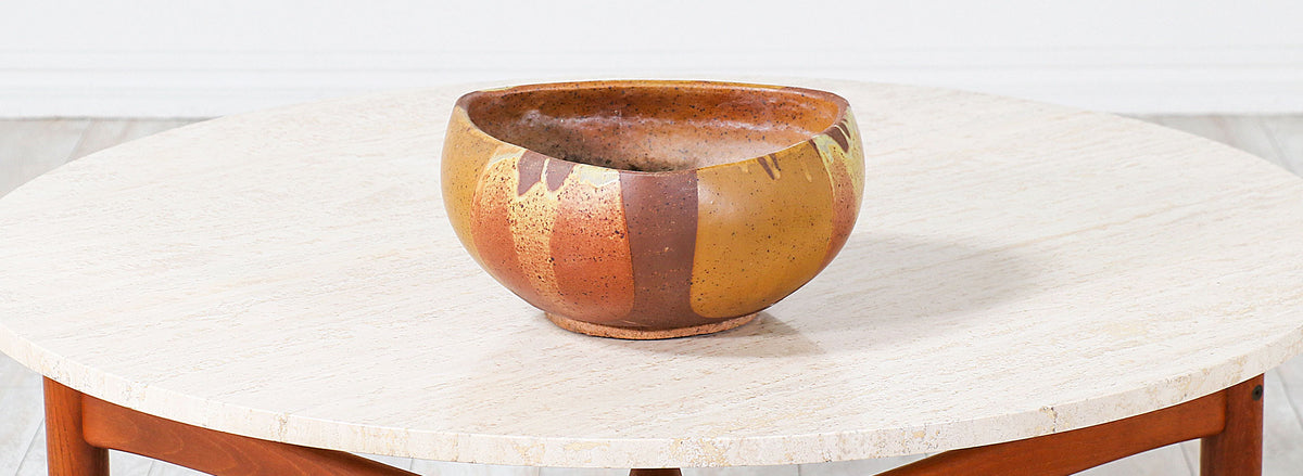 David Cressey ”Flame” Glazed Ceramic Vase for Architectural Pottery 