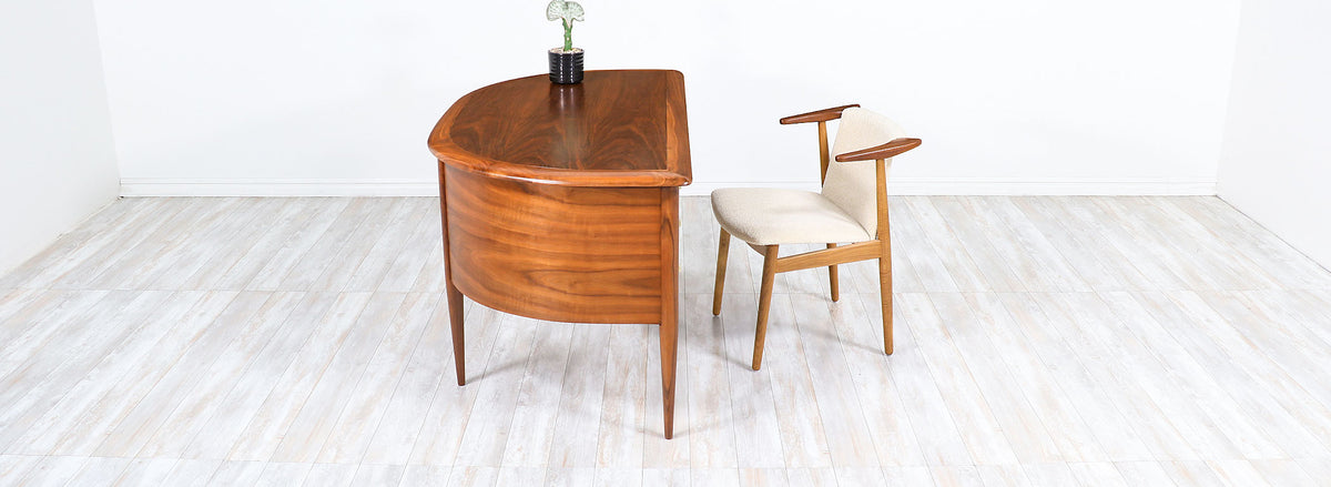 John Lubberts & Lambert Mulder Executive Desk with Bookcase for Tomlinson