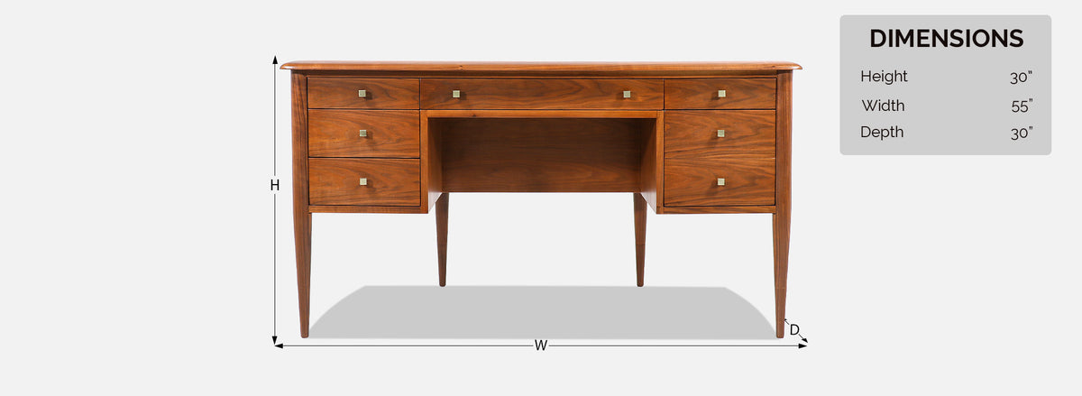 John Lubberts & Lambert Mulder Executive Desk with Bookcase for Tomlinson