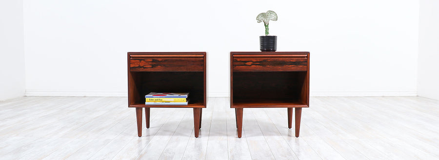 Mid-Century Modern Brazilian Rosewood Night Stands by Westnofa
