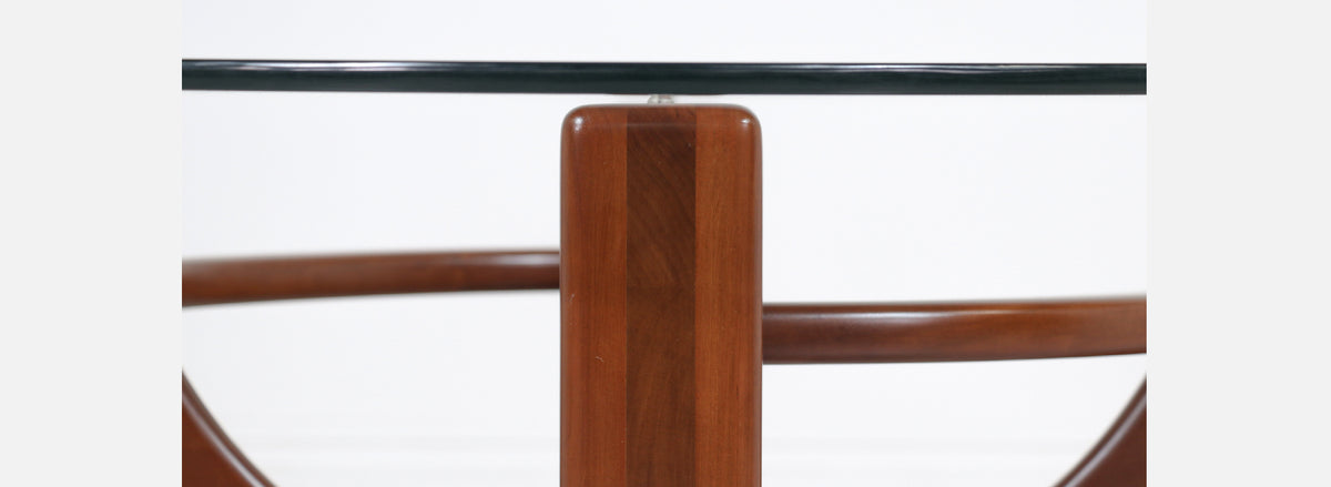 Mid-Century Modern Studio Craft Sculpted Coffee Table 