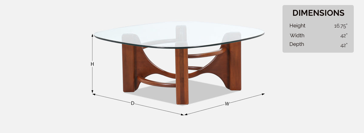 Mid-Century Modern Studio Craft Sculpted Coffee Table 
