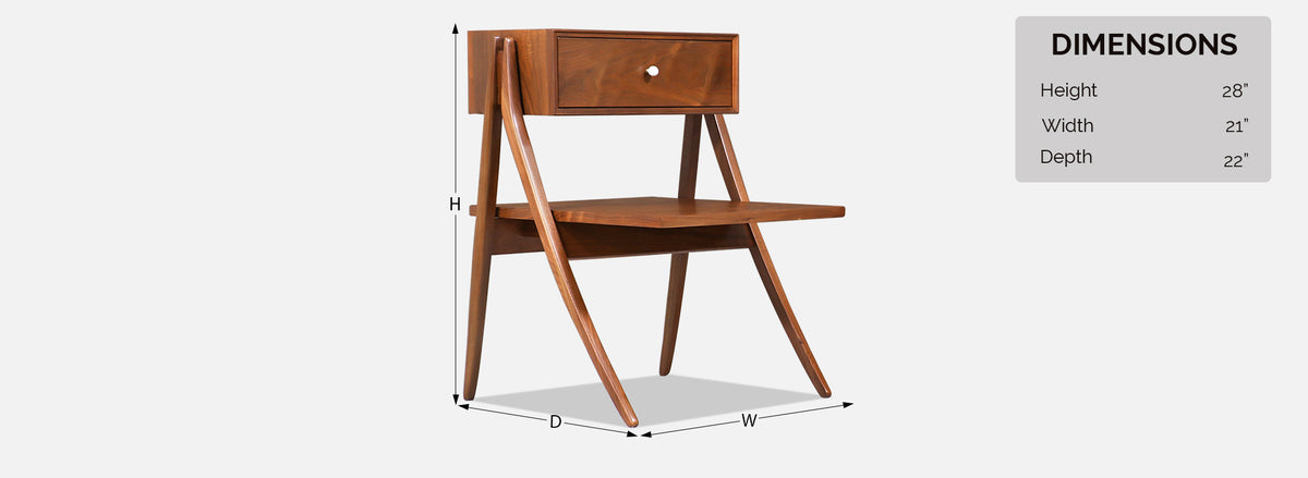 Kipp Stewart & Stewart MacDougall "Wishbone" Night Stands for Drexel
