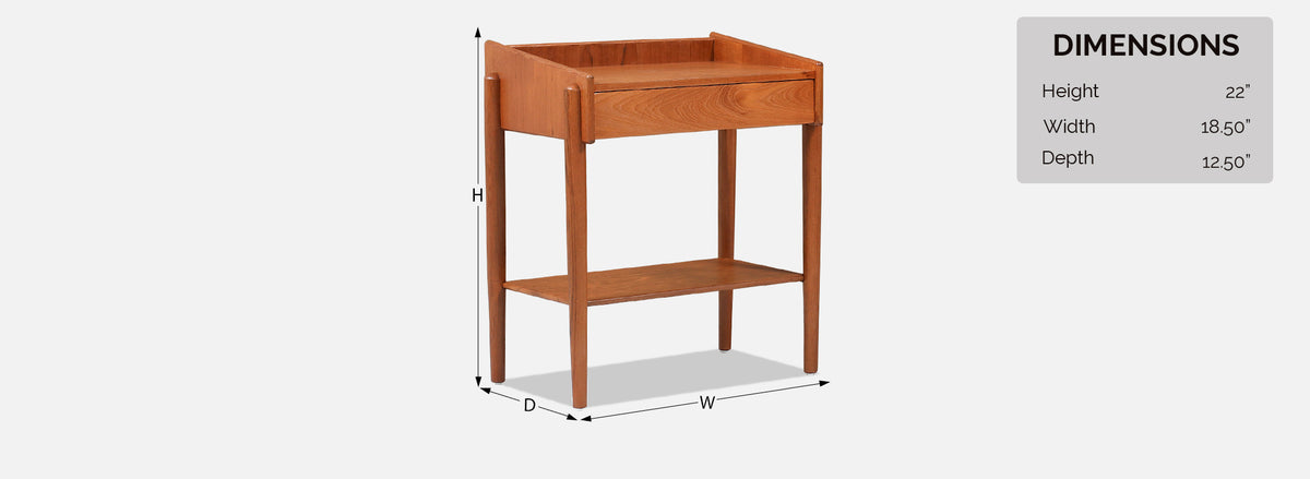 Børge Mogensen Two-Tier Teak Night Stands for Søborg Møbler